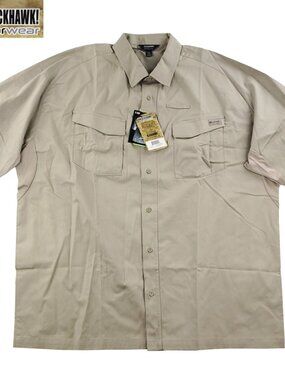Blackhawk! Warrior Wear Shirt Tactical Khaki Canvas Performance Cotton 3XL NWT